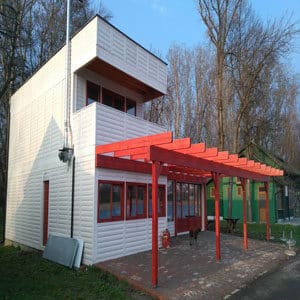 Izgradjena drvena montazna brvnara hrast petkovic